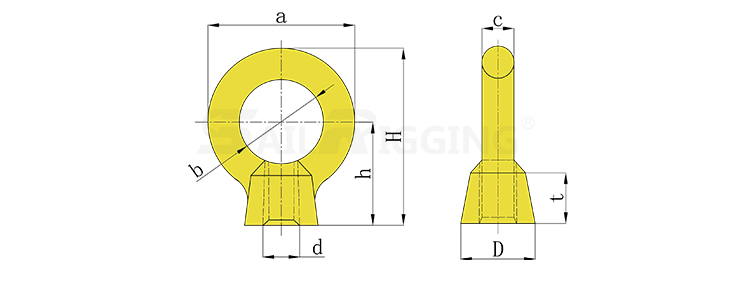 JIS1169 EYE NUT
