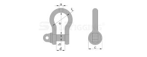 BS3032 Bow Shackle drg