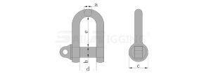 BS3032 Dee Shackle drg