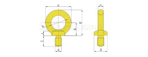 JIS1168 Eye Bolt drg