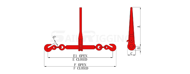 US RATCHET TYPE LOAD BINDER