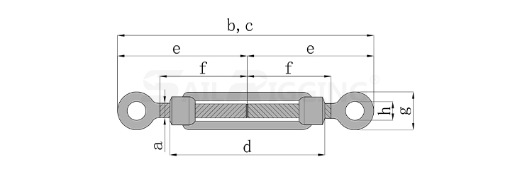 DIN1480 TURNBUCKLE WITH EYE & EYE