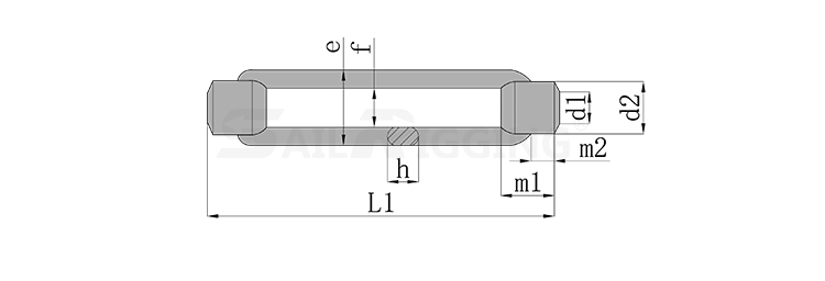 DIN1480 TURNBUCKLE BODY ONLY