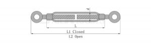 Commercial Type Turnbuckle With Eye and Eye