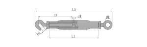 DIN1478 Turnbuckle