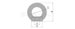 DIN582 Stainless Steel Eye Nut drg