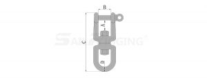 European Type Swivel Jaw & Eye drg