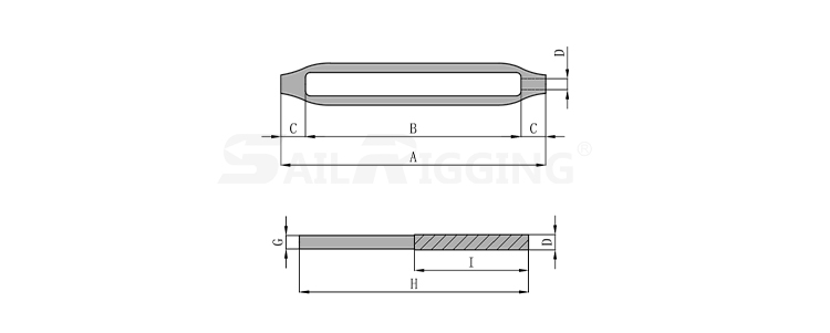 JIS TYPE FRAME TURNBUCKLE STUB END