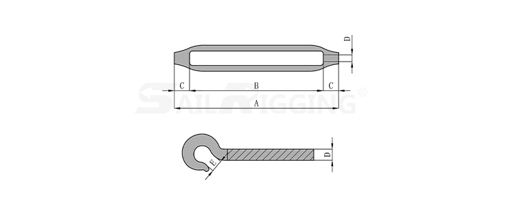 JIS TYPE FRAME TURNBUCKLE HOOK AND HOOK