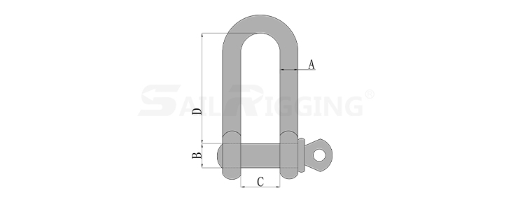 STAINESS STEEL LONG Dee Shackle