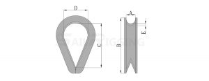 Heavy Duty Thimble 6899B drg