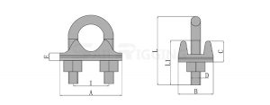 Italian Type Wire Rope Clip drg