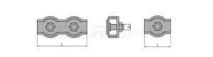 Simplex & Duplex Wire Rope Clip drg