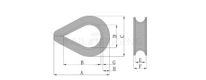 Wire Rope Thimble 414 DRG