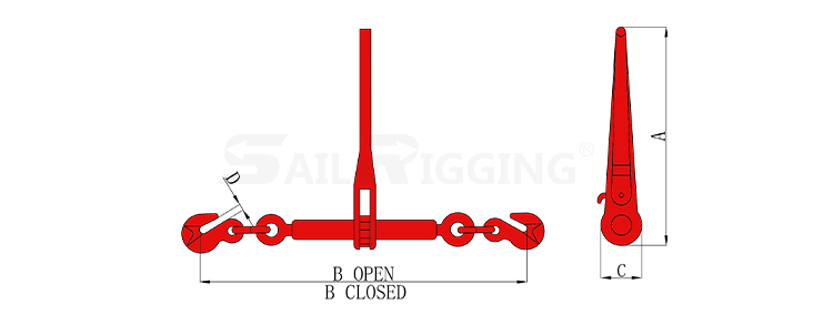 AUSTRALIAN RATCHET TYPE LOAD BINDER