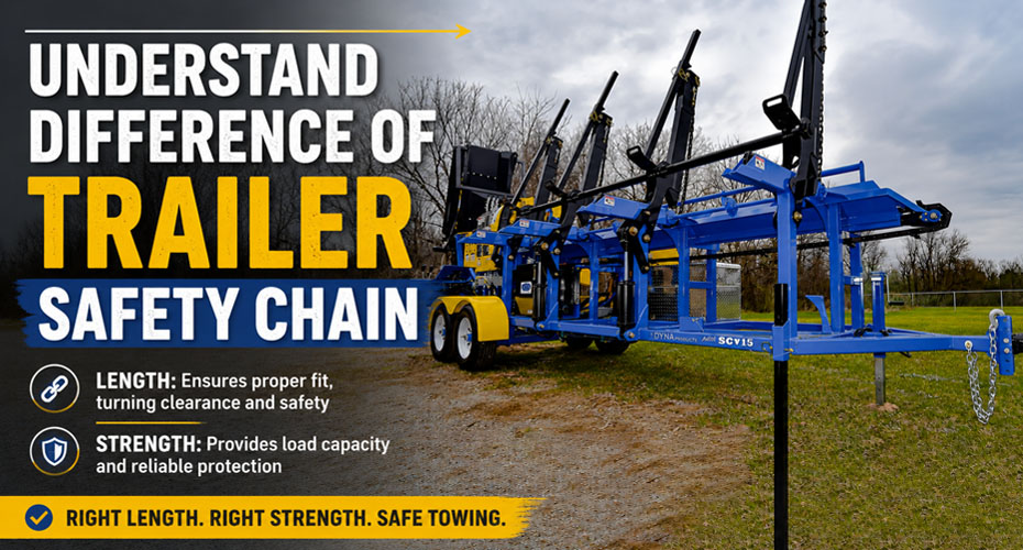 Understand Difference Of Trailer Safety Chain Length and Chain Strength